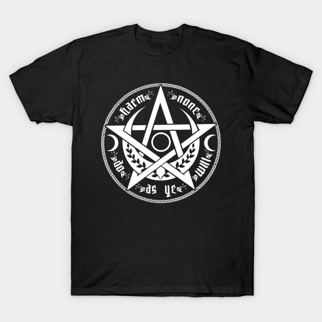 Harm none - rede T-Shirt by Medusa Dollmaker